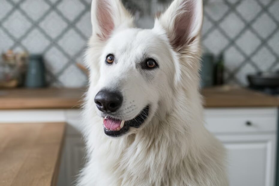 Un Berger Blanc Suisse en Appartement